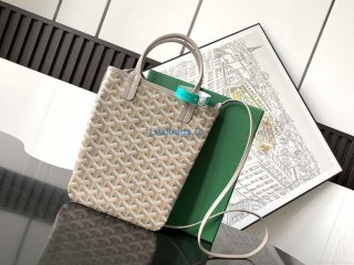 Goyard POICLAPMLTY11CL61P Poitiers Claire Voie Bag Green &Gray