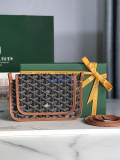 Goyard PLUMETPMLTY50CL50P Portefeuille Plumet Pocket Wallet Black& Brown