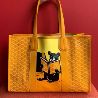 Goyard VILLETMMLTY08CL08X Villette Tote Bag MM Yellow