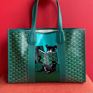 Goyard VILLETMMLTY08CL08X Villette Tote Bag MM Green