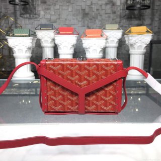 Goyard MINA08PMLTY01CL01P Minaudière Trunk Bag Red