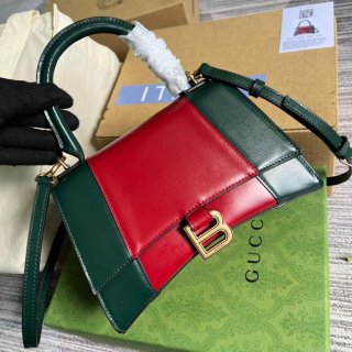 Gucci 681697 The Hacker Project Small Hourglass Bag Green red