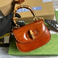 Gucci 686864 Gucci Bamboo 1947 Mini Top Handle Bag Brown