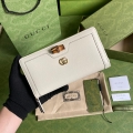 Gucci 658634 Diana Continental Wallet in White