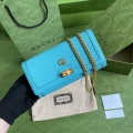 Gucci 658243 Diana chain wallet in Blue