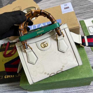 Gucci 702732 Diana Mini Tote Bag White