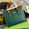 Gucci 702721 Diana Small Tote Bag Green leather