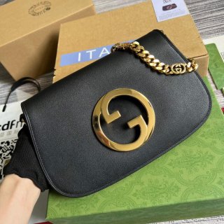 Gucci 699268 Blondie shoulder bag Black leather