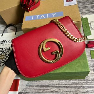 Gucci 699268 Blondie shoulder bag Red leather