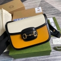 Gucci Horsebit 1955 shoulder bag 602204 yellow with beige