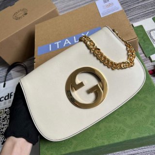 Gucci 699268 Gucci Blondie shoulder leather bag White