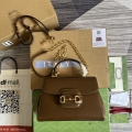 Gucci 702049 Horsebit 1955 Medium Bag Brown