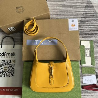 Gucci 636709 Jackie 1961 Small Shoulder Bag Yellow