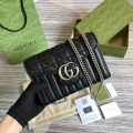 Gucci 474575 GG Marmont mini bag Black