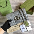 Gucci 474575 GG Marmont mini bag Grey