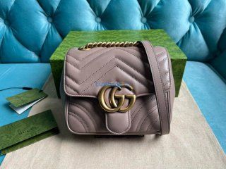 Gucci 739682 GG Marmont Matelassé mini tote bag milk tea