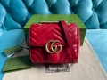 Gucci 739682 GG Marmont Matelassé mini tote bag Red