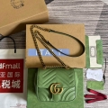 Gucci 739682 GG Marmont Matelassé mini tote bag Light green