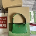 Gucci 739076 Aphrodite shoulder bag with Double G Green