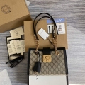 Gucci 498156 Padlock GG Small Shoulder Bag Black