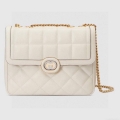 Gucci 740834 Gucci Deco Small Shoulder Bag Off white