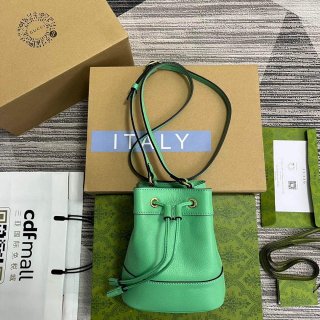 Gucci 550620 Ophidia mini bucket bag with Double G Mint Green