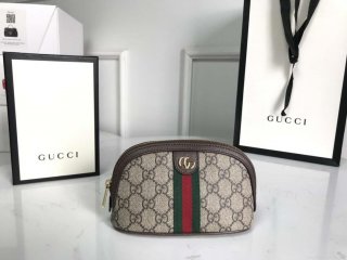 Gucci 625550 Ophidia GG medium cosmetic case Beige &ebony