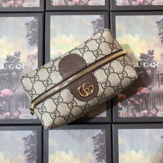 Gucci 611001 GG Ophidia GG Cosmetic Case Beige Brown