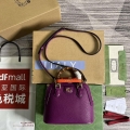 Gucci 715775 Gucci Diana Mini Tote Bag Purple leather