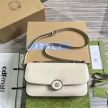 Gucci 739721 Petite GG Small Shoulder Bag White