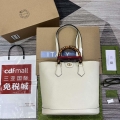 Gucci 750394 Gucci Diana Medium Tote Bag White leather