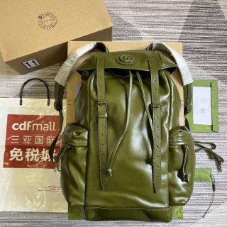 Gucci 725657 Backpack With Tonal Double G Forest green