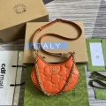 Gucci 739736 GG Matelassé Mini Bag Orange