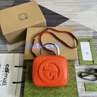 Gucci 744434 Gucci Blondie Top Handle Bag Orange