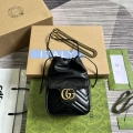 Gucci 746433 GG Marmont Mini Bucket Bag Black