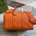 Gucci 725282 Jumbo GG Small Duffle Bag Orange