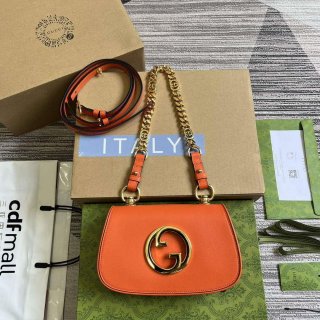 Gucci 724645 Gucci Blondie Mini Shoulder Bag Orange