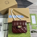 Gucci ‎741457 Gucci Deco Mini Shoulder Bag Wine Red