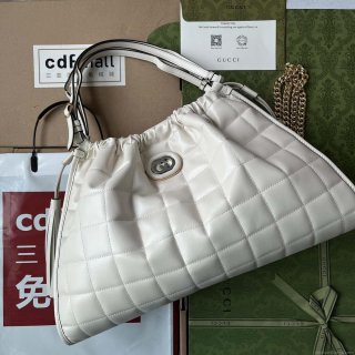 Gucci 746210 Gucci Deco medium tote bag in White Leather