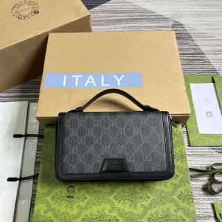 Gucci 358933 GG Travel Document Package Black