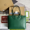 Gucci 739730 Ophidia Medium Tote Bag Green leather