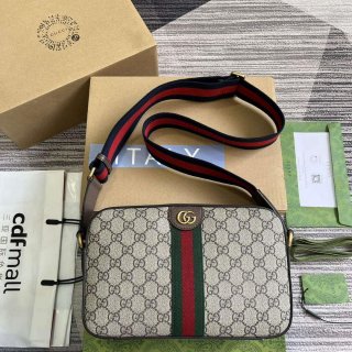 Gucci 767190 Ophidia Medium Messenger Bag Brown