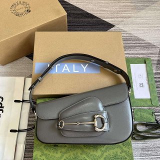 Gucci 764155 Gucci Horsebit 1955 Shoulder Bag Grey