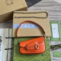 Gucci 774209 Gucci Horsebit 1955 Mini Shoulder Bag Orange