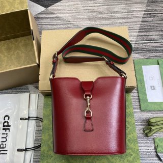 Gucci 782908 Mini Bucket Shoulder Bag Red