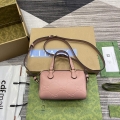 Gucci 790130 GG Super Mini Top Handle Bag Rose beige