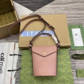 Gucci 772795 GG Super Mini Bucket Bag Light Pink