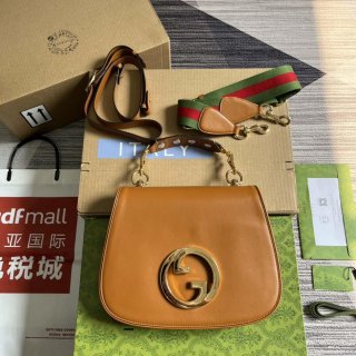 Gucci Blondie Medium top handle bag 721172 Brown