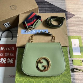 Gucci Blondie Medium top handle bag 721172 Green