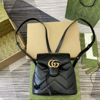 Gucci 777253 GG Marmont Mini Backpack Black